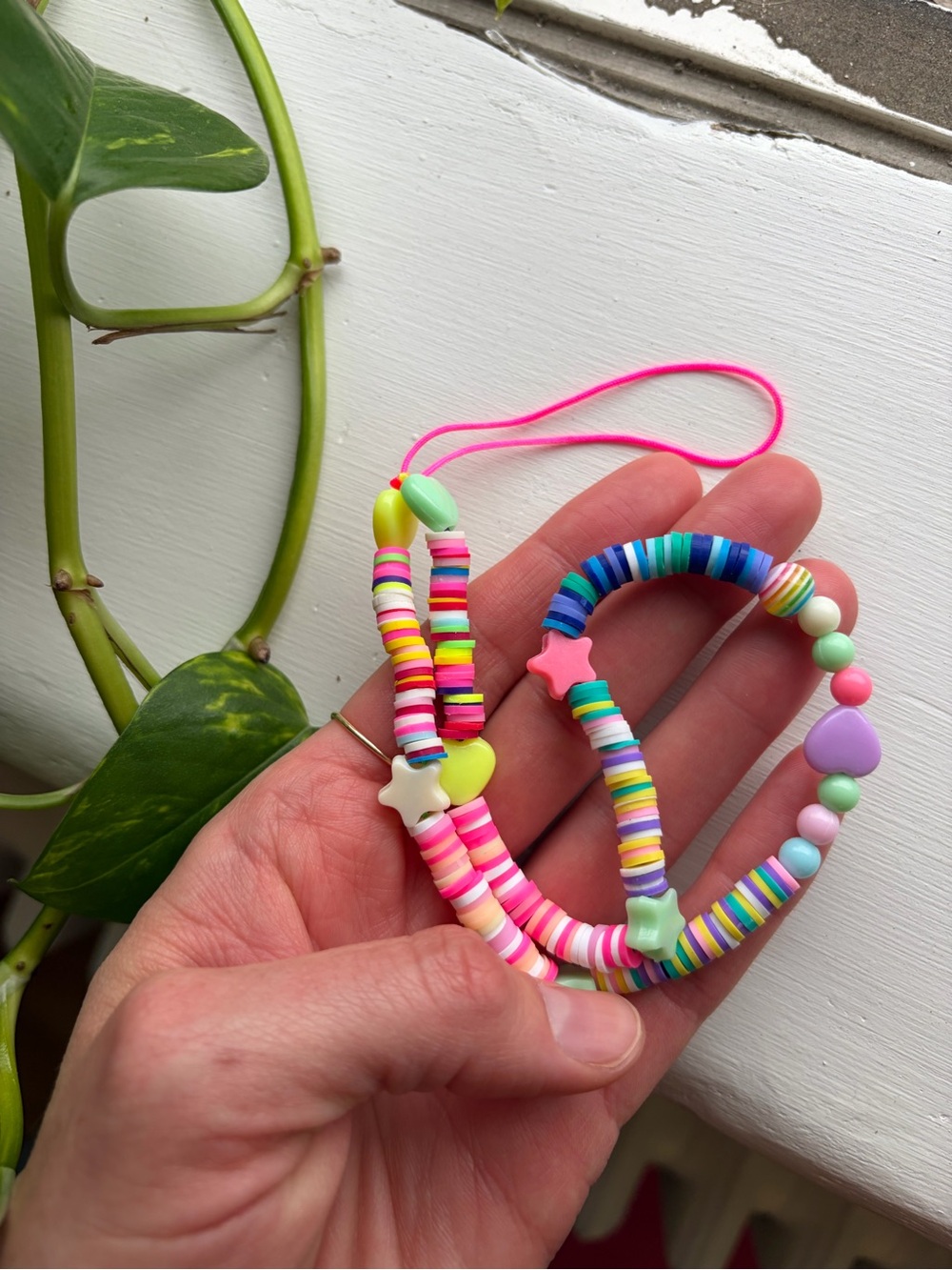 Bright Multicolor Beaded Necklace 💖